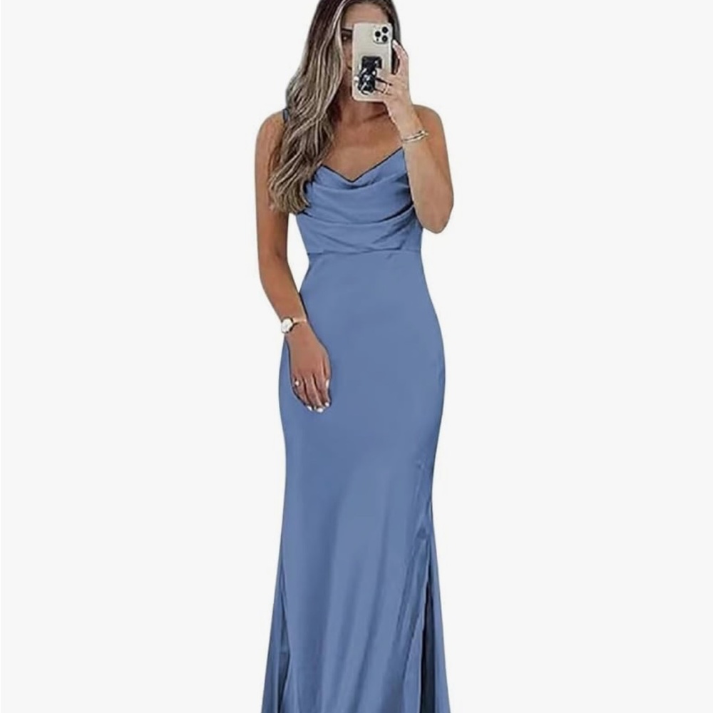 Sophisticated Blue Maxi Dress